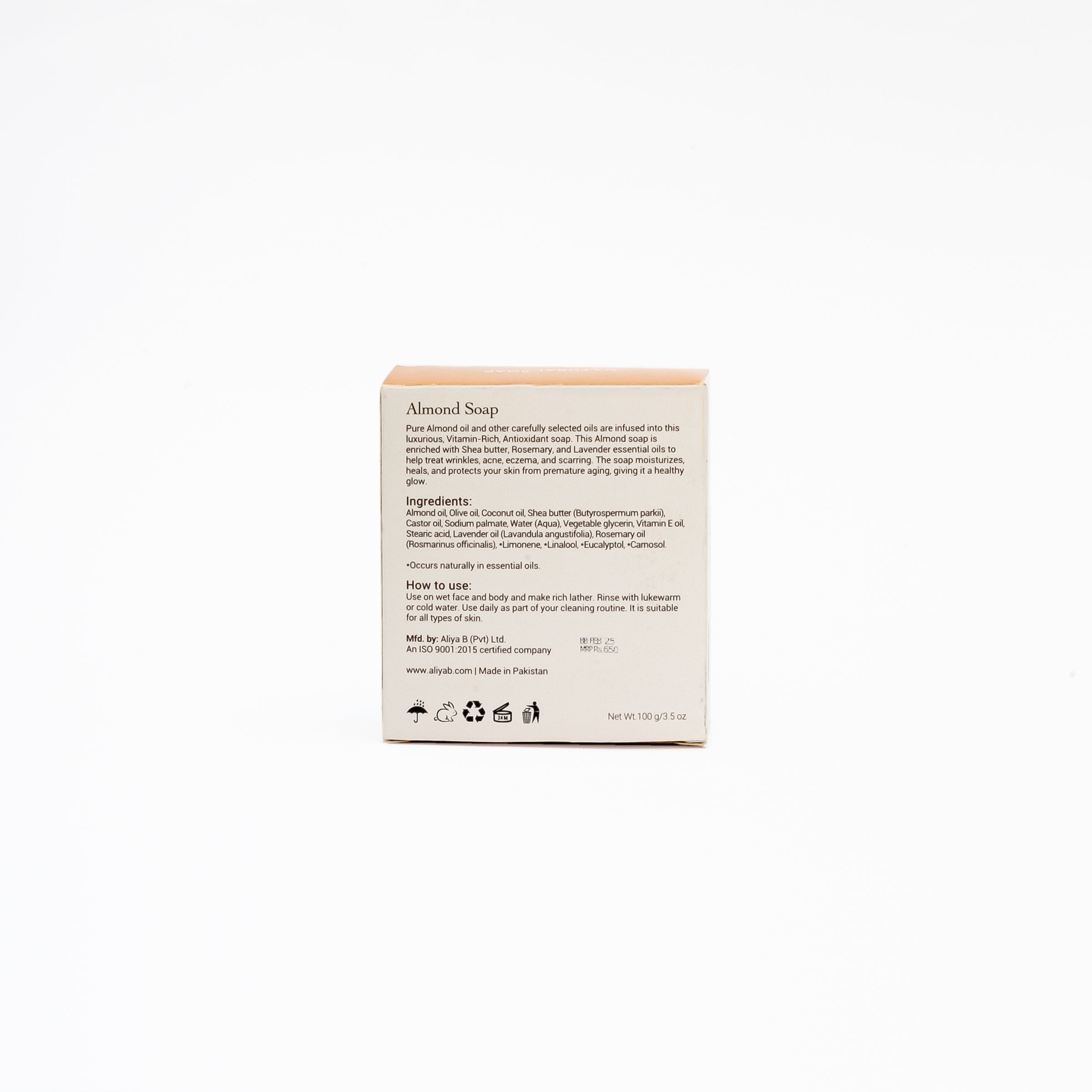 Almond Soap - Moisturize & Purify (100 g)