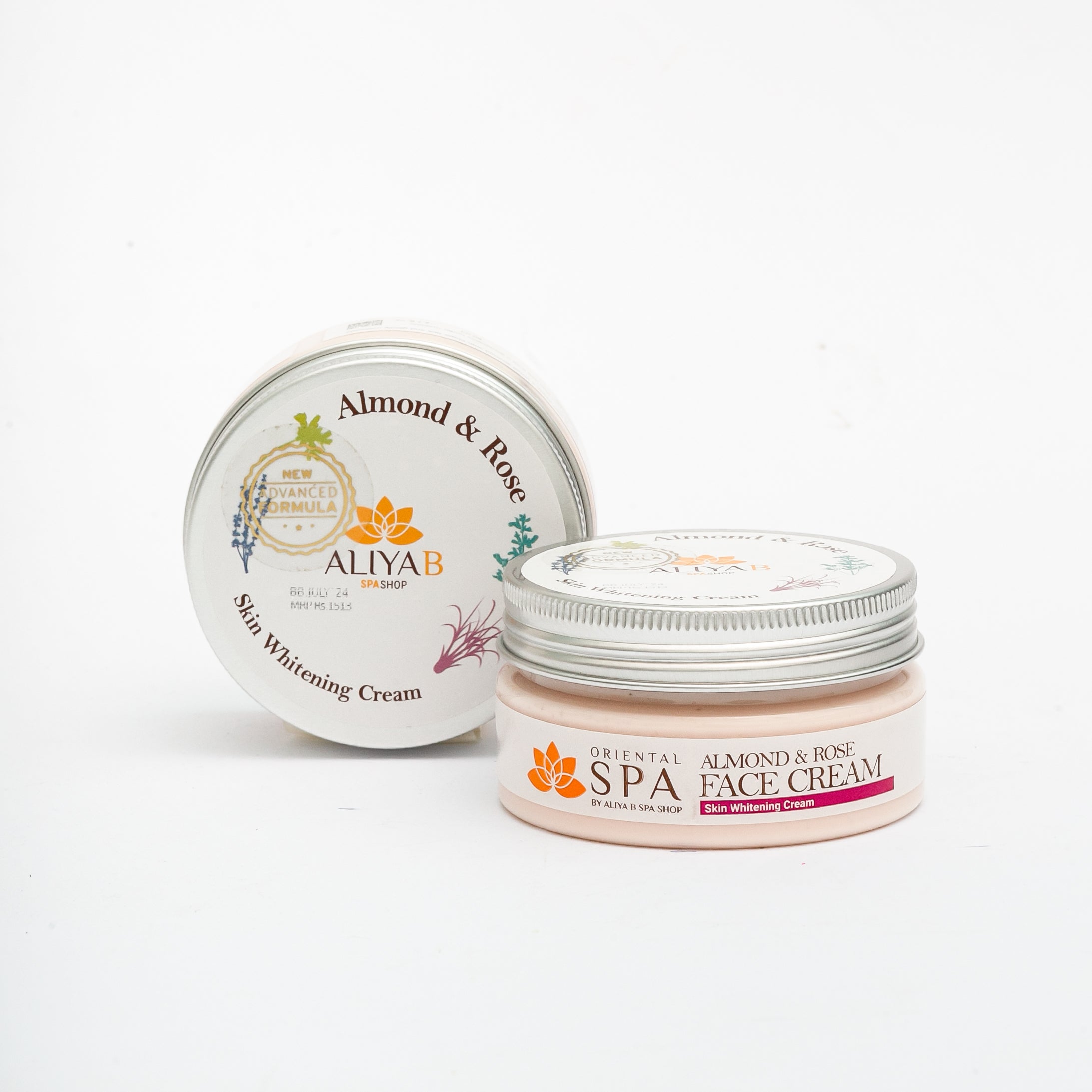 Skin Whitening Cream - Almond and Rose (80g)