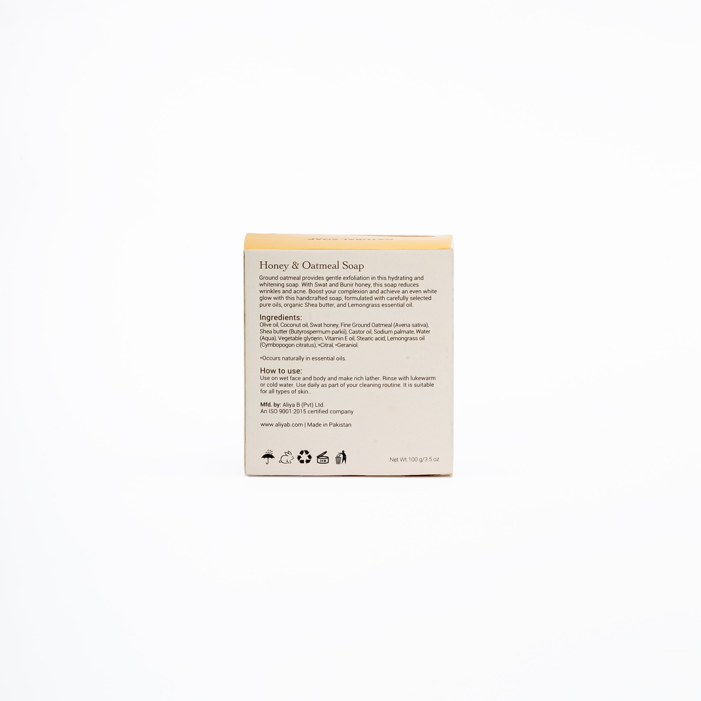 Honey & Oatmeal Soap: Nourishing Cleanser (100g)