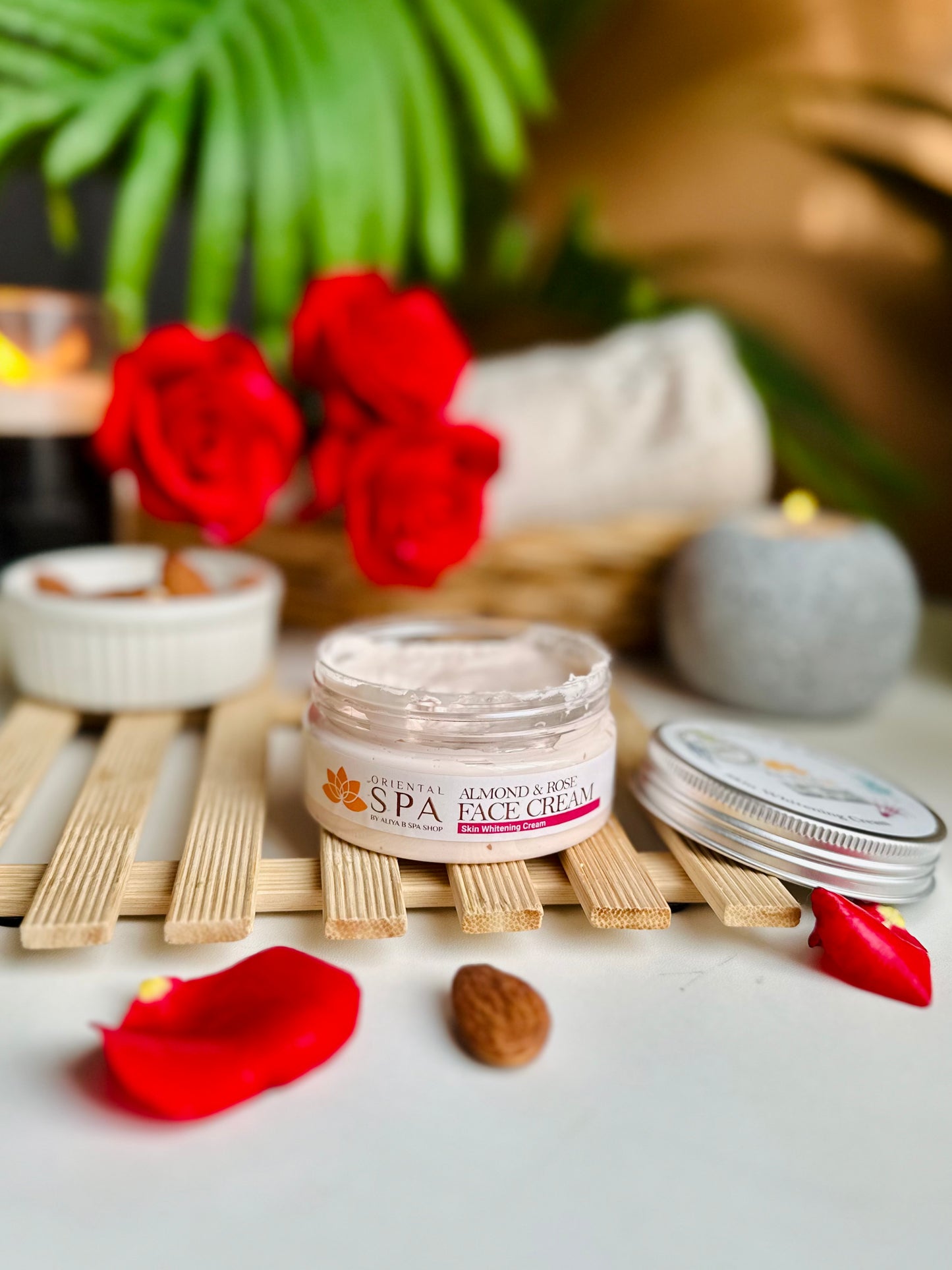Skin Whitening Cream - Almond and Rose (80g)
