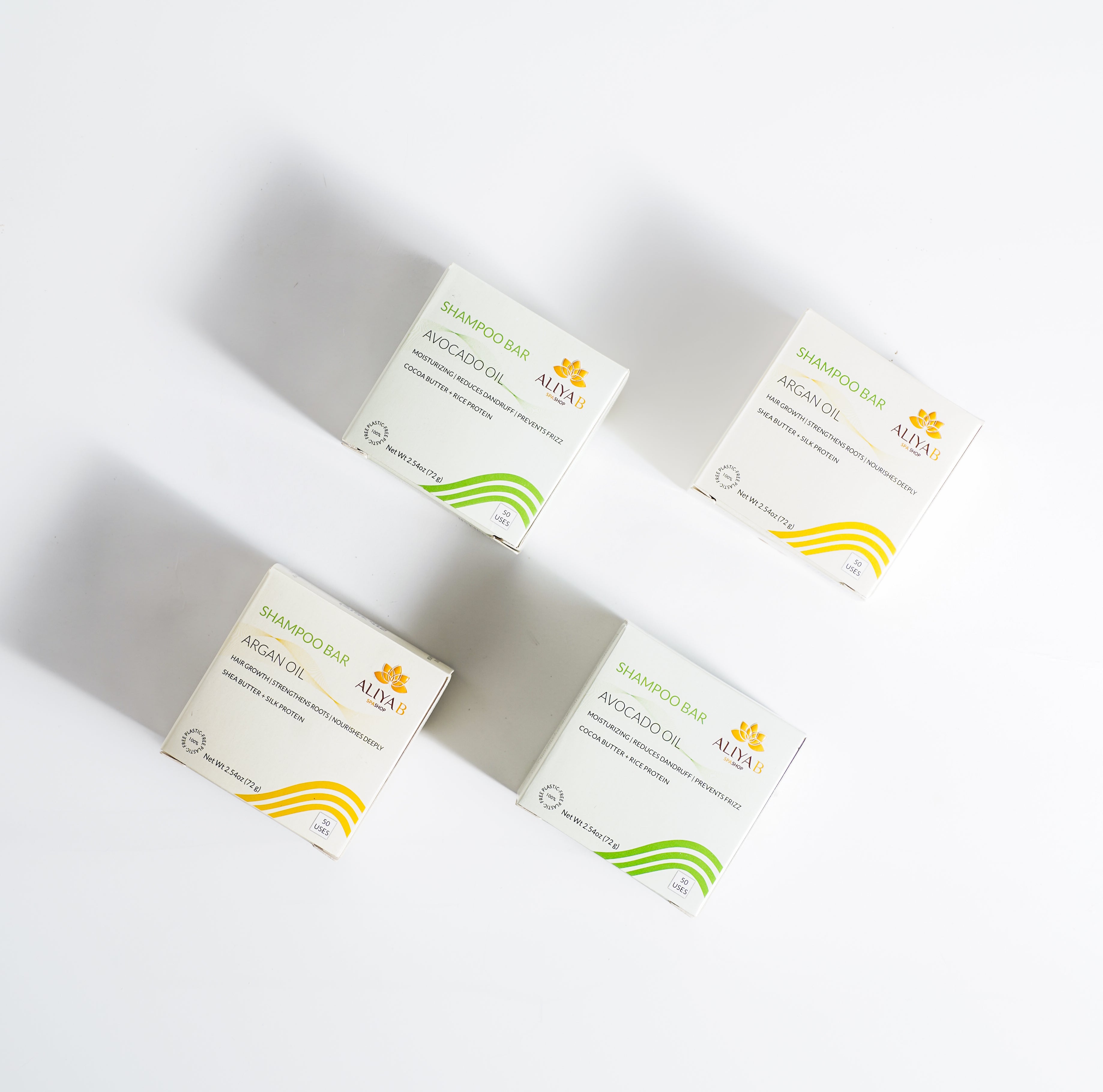 Avocado Oil Shampoo Bar with Cocoa Butter & Rice Protein (72g)